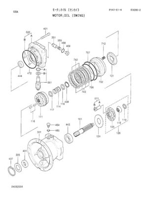 M2X96 0409203 Antriebsachse des Motorantrieb-4247870 0409224, Teile der Hydraulikpumpe-EX200-2